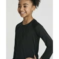 thumbnail image 3 of Real Essentials 4 Pack: Girls Long Sleeve Rash Guard Shirt - Swimwear UPF Sun Protection Swim Top (Ages 4-16), 3 of 5