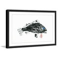 thumbnail image 2 of "Bass Yeux Bleus" Framed Painting Print, 2 of 5