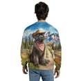 thumbnail image 5 of Welcome Fall Western Cowboy Newfoundland Enjoys Majestic Autumn All Over Print 3D Sweatshirt Unisex Merch Newfie Dog Lover Gifts - 01007, 5 of 6