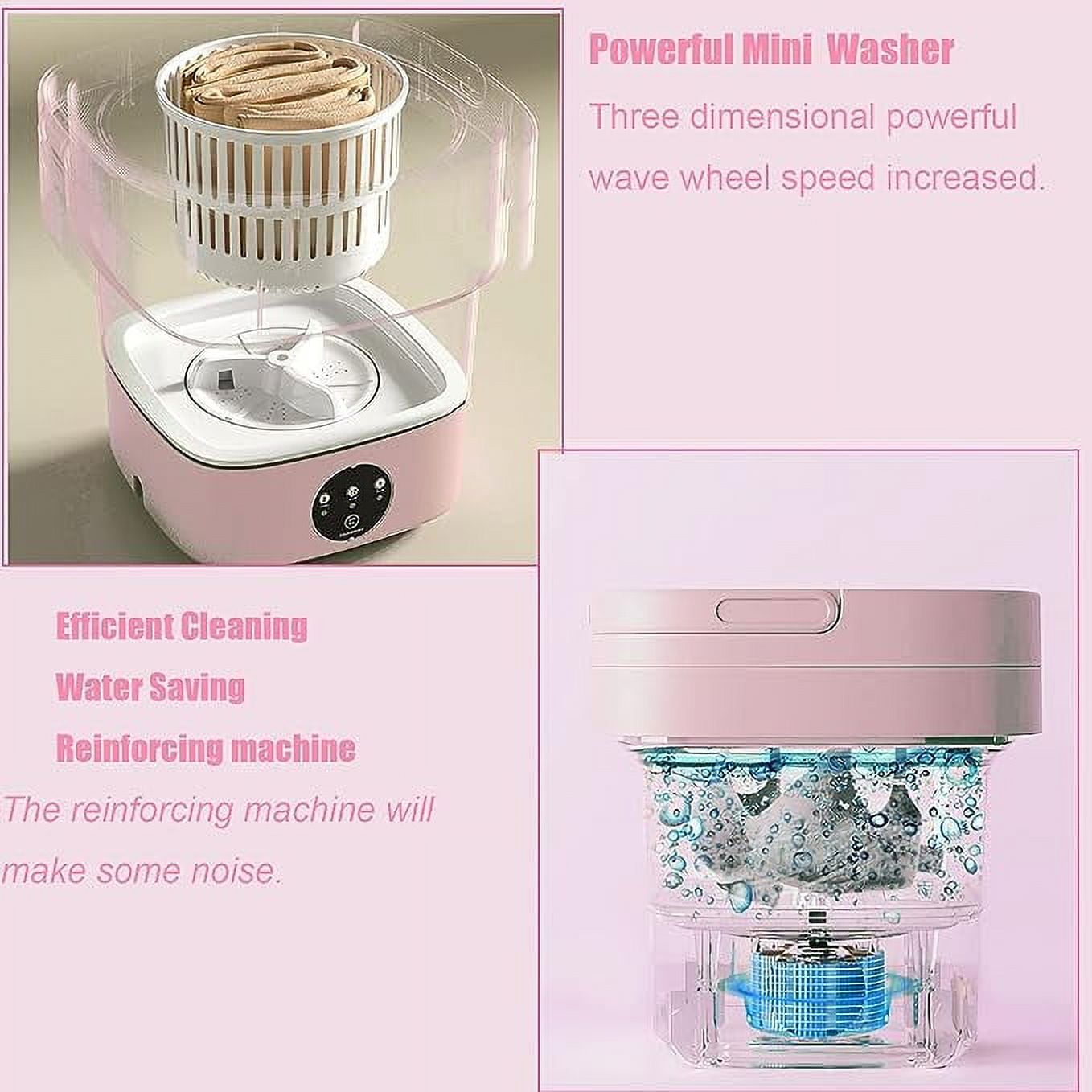 Portable Washing Machine, Mini Lavadora, 6.5 L Capacity, 3 Cleaning Modes  for Small Clothes, Underwear, Baby clothes - Laundry, Mini Washing Machine  and Dryer Combo, Foldable, for Apartments, RVs, Travel, Camping - Yahoo  Shopping