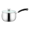 thumbnail image 2 of Tongina Saucepan with Glass Lid with Handles Cookware Soup Pots Small Milk Pot Sauce Pan for Camping Home Restaurant Noodles Stovetop 22cmx12cm, 2 of 8