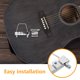 thumbnail image 3 of Luxshiny 1Jgo Para Bajo Eléctrico Metálico Fijo Con Silleta Para Guitarra, 3 of 8