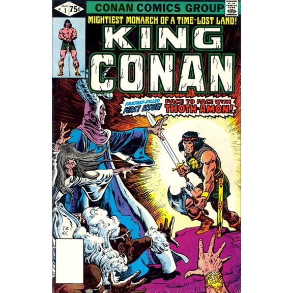 Pre-Owned Conan the Barbarian Omnibus King Conan: The Original Comics Omnibus Vol. 1, (Hardcover)