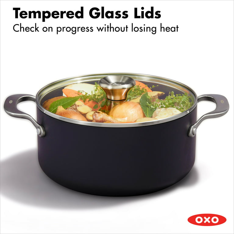 OXO Good Grips 6 qt. Hard-Anodized Aluminum Nonstick Stock Pot in