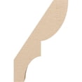 thumbnail image 3 of Ekena Millwork 3"W x 8"D x 12"H Ridgewood Rough Cedar Woodgrain TimberThane Knee Brace, Primed, 3 of 6