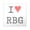 Clear, variant on CafePress - I Love Rbg - Square Sticker 3" x 3"