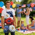 thumbnail image 3 of EGNMCR Memorial Day Decorations,4Th of July Decorations, Patriotic Decorations Independence Day Aprons Festive Decor Kitchen Cooking For Stain Protection Pre shrunk cotton and linen, 3 of 5