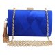 thumbnail image 1 of Bolso de noche de seda con borla elegante para mujer con correa de cadena Zulema  Elegante bolso de mano con borla, 1 of 7