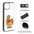 thumbnail image 2 of FINCIBO Soft Rubber Protector Cover Case for Apple iPhone 13 6.1" 2021 (NOT FIT Apple iPhone 13 mini 5.4" 2021/iPhone 13 Pro 6.1" 2021/iPhone 13 Pro Max 6.7" 2021), Fluffy Silkie Chicken, 2 of 5