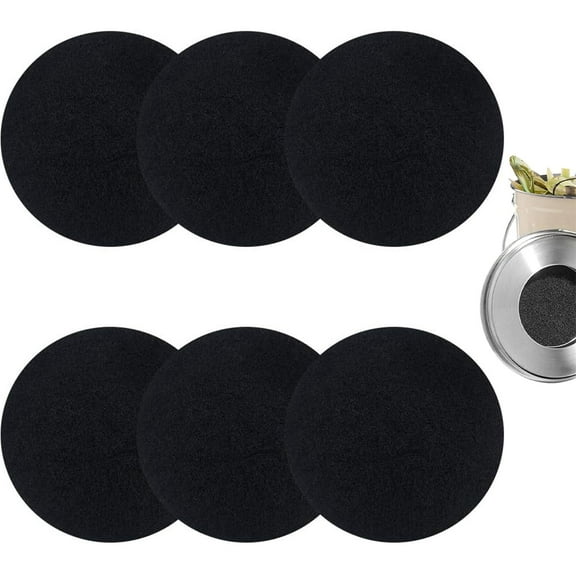 Compost Bin Filter,Bexikou 6 Pack 6.3 inch Compost Bin Filter, Activated Charcoal Filters,Charcoal Filters for Kitchen Compost Bucket Home Countertop Compost Pail Relpacement Filter