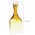 thumbnail image 4 of KAKOWELY Amber Large Tooth Comb Brown Hair Pick Comb Amber Smooth Afro Comb Lift Detangle Hair Comb Hair Styling Tools for Curly Thick Medium Long Hair Facial Hair, 4 of 5