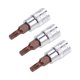 thumbnail image 5 of Uxcell Bit Sockets S2 Steel 1/4-inch Drive 1.5-inch Length 58-62 HRC Tonal de Bronce, Tonal Plateado 3pcs, 5 of 5