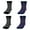 Black Gray Stripe/Purple Blue Stripe, variant on DG Hill Thermal Socks For Men, Heat Trapping Thick Thermal Insulated Winter Crew Socks, 2 Pack