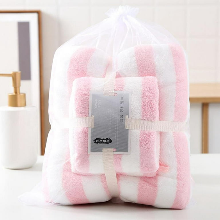 Coral Fleece Bath Towel For Adults Soft Absorbent Quick Drying
