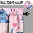 thumbnail image 3 of 2 Piece Set Cartoon Kitchen Curtains for Cartoon Lovers,Small Short Cafe Window Curtains Cartoon Movie Rod Pocket Bathroom Tier Window Treatment Drapes 27.5x36inch, 3 of 4