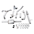 thumbnail image 2 of AWE Tuning Exhaust System Kit 3015-32205 0FG Cat-Back System; Stainless Steel; Without Muffler; Single Exhaust With Dual Exits; Rear Exit; 5 Inch Dual Chrome Silver Tip, 2 of 4