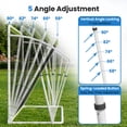 thumbnail image 3 of Slsy Galvanized Soccer Rebounder Net,2 IN 1 Soccer Goal for Backyard, 5 Adjustable Angles,UV Protection,Weatherproof for Teens Adults Practice Training(8'x6'), 3 of 9