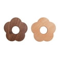 thumbnail image 1 of Shisuyan Coffee Cup Mat Flower Modeling Cup Mats Beech Wood 2Set, 1 of 9