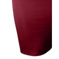 thumbnail image 4 of J. METHOD Women's Midi Skirt Stretch Knit Bodycon Slim Fit Office Elastic Waist Pencil Solid Skirts Made in USA NEWSK10 Burgundy XL, 4 of 5