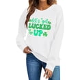 thumbnail image 2 of Craaazy St Patricks Day Shirts for Women Crewneck Long Sleeve Fashion St Patricks Print Tops Gifts, 2 of 6