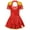 Red, variant on iiniim Girls Shiny Sequins Marching Band Uniform Leotard Dress for Party Performance A Royal Blue 16