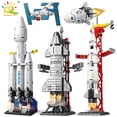 thumbnail image 2 of HUIQIBAO Mini Fusée d'Aviation Pilotée Modèle Blocs de Construction Station Spatiale Aérospatiale Briques Ville Jouets de Construction pour Enfants, NO.82 Sans Boîte, 2 of 9