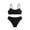 style02-Black, variant on Girls Swimsuits Size 10-12 Cute Two Piece Bikini for Teens Front Cross Beach Swimwear Bathing Suits Sports Bathing Suit Black14Y Trajes De Baño Para Niños Y Niñas