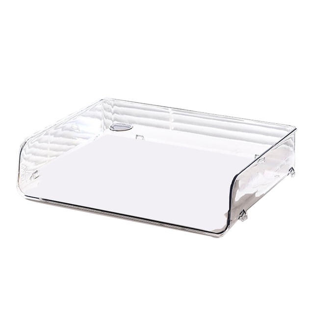 Caja De Almacenamiento De Papel A4 Caja De Almacenamiento De Papel A4 De Plástico, Estante Para Documentos Apilable De Gran Apertura, Organizador De