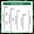 thumbnail image 2 of THHEIC 4 Pack Plant Support Stakes, Plant Support Rings with Adjustable Length Function, Garden Stake for Indoor Outdoor Plant Flowers, Tomatoes, Vegetable (12 Inches), 2 of 7