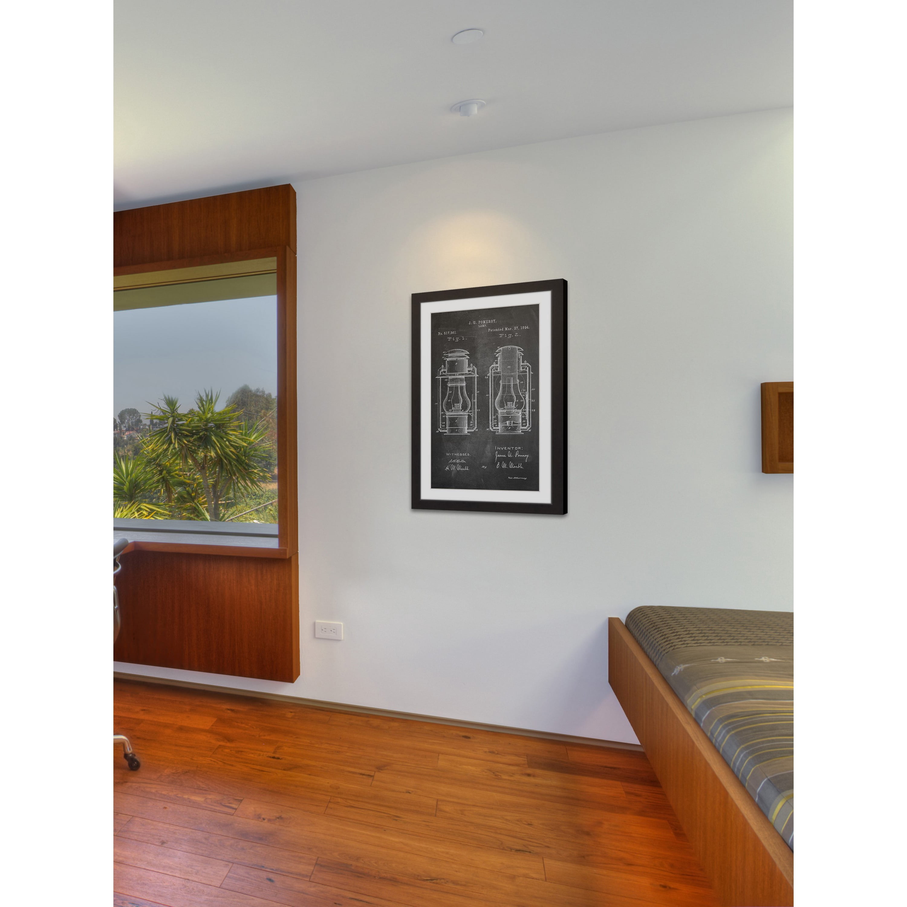"Lantern 1894 Chalk" Framed Painting Print