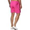 thumbnail image 3 of Abcnature Men's Athletic Shorts, Sports Gym Running Short Pants, Fashion Man Solid Elastic Waist Mid Waist Loose Pockets Bandage Shorts, Cargo Casual Hiking Shorts Watermelon Red M, 3 of 3