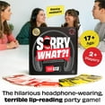 thumbnail image 2 of Juego de cartas Lucky Egg Sorry What Hilarious Terrible Lip Reading, 2 of 6