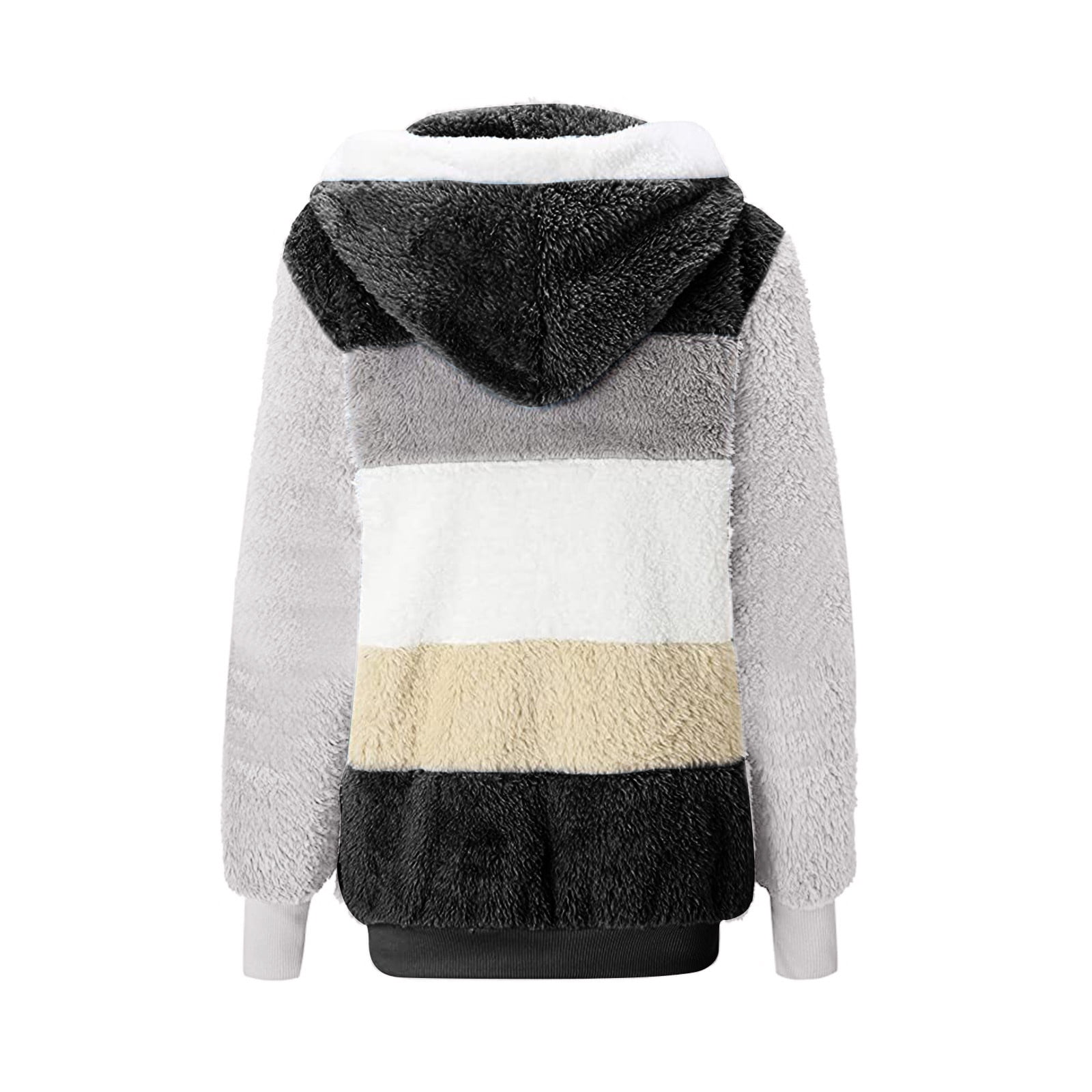 Tbopshirt Winter Coats for Women,Womens Coats,Fashion Women's Zipper V-Neck Pullover Tops Long Sleeve Hooded Blouse Sweatshirt,Zipper Coat Hoodie Jackets