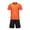 X3-Orange, variant on ATOGUTA Activewear Set for Boys Size 4-16 Years Loose Athletic Performance Crew Neck T-Shirt and Short Outfits Dark Blue