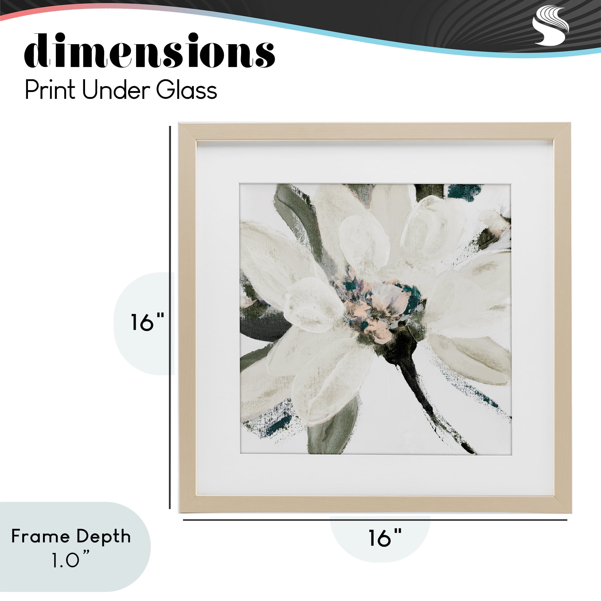 Stupell Industries Naturally Blooming Botanical Birch Framed Print Under Glass, design by Lanie Loreth