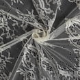 thumbnail image 4 of Balsa Circle 60" x 120" Ivory Floral Premium Lace Rectangle Tablecloth Catering, 4 of 7