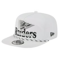 Men's New Era White Las Vegas Raiders Collide Golfer Snapback Hat