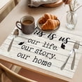 thumbnail image 3 of Placemat Set of 4 Farmhouse Style Placemats for Dining Table Funny Quote Wood Grain Washable Table Mats for Kitchen and Party Decor Indoor & Outdoor Use, 3 of 8