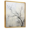 thumbnail image 2 of Designart "Monochromatic Birds Silhouette" Landscape Trees Floater Framed Wall Decor, 2 of 5
