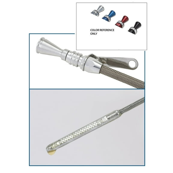 Lokar 1220014 LOC1220014 FLEXIBLE ENGINE DIPSTICK; BRITE; CHEVY SMALL BLOCK; 1979 AND EARLIER;