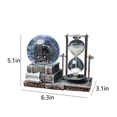 thumbnail image 3 of YOHAVEN LED Crystal Snow Globe with Hourglass, Retro Musical Snow Ball for Living Room, Desktop, Shelf or Cabinet Décor, Plays 7 Christmas Songs, Lighted Holiday Ornament for Bedroom & Office, 3 of 9