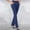 05 Navy, variant on Weiqiqre Women's Paperbag Waist Trousers Elastic Flare Pants Ribbed Seamless Workout High Waist Bell Bottoms Pants