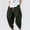 Black, variant on Men's Cotton Linen Harem Pants Broadleg Radish Pant Bound Feet Ninth Pants Drawstring Elastic Waist Casual Trousers Lightweight Loose Beach Yoga Pants with Pockets for Men 2024