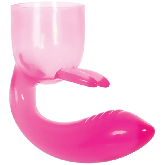 Adam & Eve Magic Rabbit Wand Attachment with 4.5" Rubber G-Spot Tip, Pink
