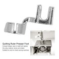 thumbnail image 3 of Quilting Ruler Foot, 4 Pieces Ruler Presser Foot Round Open Toe High Hardness  for Low Shank Sewing Machine, 3 of 7