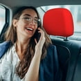 thumbnail image 6 of Uemuo Red Printed 2 PCS Car All-Inclusive Headrest Cover, Headrest Protector, Soft Elastic Breathable Seat Headrest Anti-Dirty Cover Headrest Cover Protector, 6 of 6