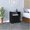 Black, variant on Side Table Nightstand With Modern Appeal - Gray Contemporary Clear Assembly Directions
