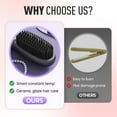 thumbnail image 2 of Cordless Hair Straightener Brush – Portable Ionic Hot Comb, Mini Travel Hair Straightening Brush for Women, Lightweight for Home Or On-The-Go Styling, 2 of 7