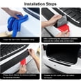 thumbnail image 6 of Universal Car Trunk Door Sill Plate Protector 90cm Rear Bumper Guard Rubber Mouldings Pad Trim Cover Strip Car Styling, 6 of 7