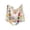 White, variant on Crossbody Sling Bags For Women Knitted Crossbody Messenger Purse With Colorful Floral Embroidery Woven Shoulder Strap, Granny Square Design Daily Bag